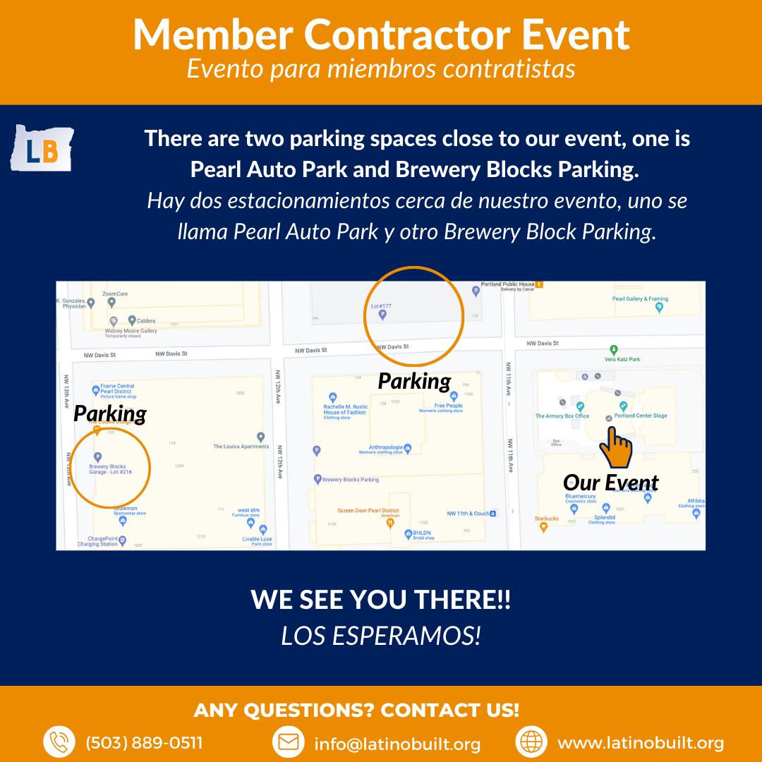 Member Event parking map